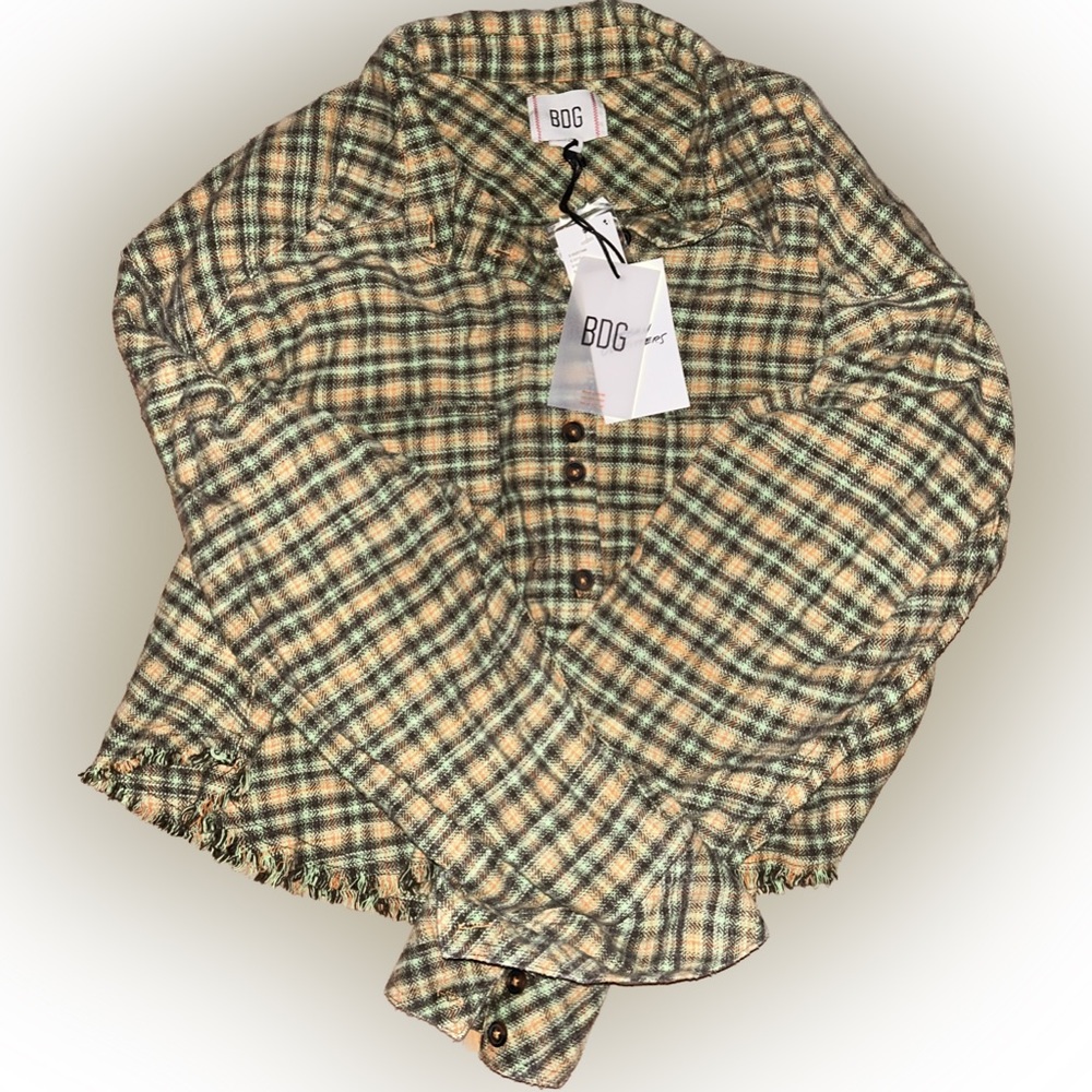 NWT y2k 2000s urban outfitters flannel ! size m